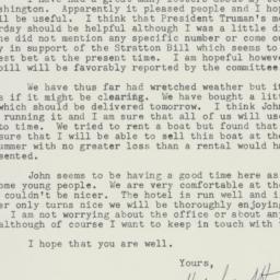 Letter: 1947 July 9