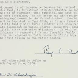 Letter: 1956 June 4