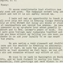 Letter: 1950 November 18