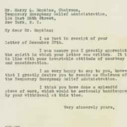 Letter: 1932 December 29