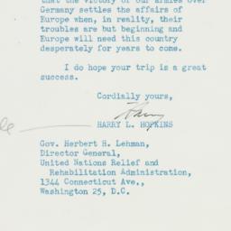 Letter: 1945 July 7