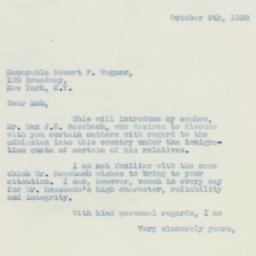 Letter: 1938 October 6