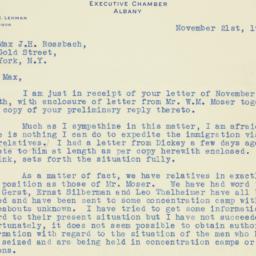 Letter: 1938 November 21
