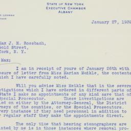 Letter: 1939 January 27