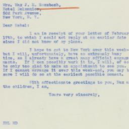 Letter: 1939 February 28