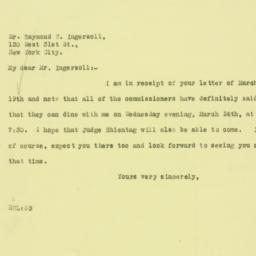Letter: 1926 March 20