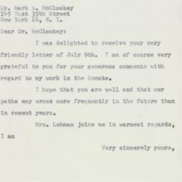 Letter: 1953 July 13