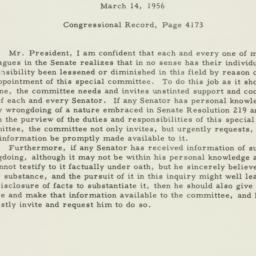 Speech: 1956 March 14