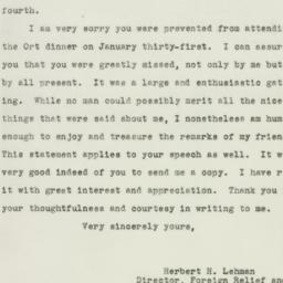 Letter: 1943 February 6