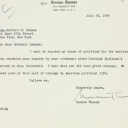 Letter: 1949 July 28