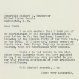 Letter: 1956 May 22