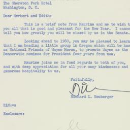 Letter: 1956 December 26