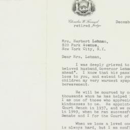 Letter: 1963 December 9