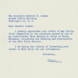 Letter: 1955 June 2