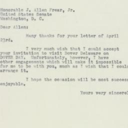 Letter: 1952 April 24
