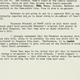 Memorandum: 1953 February 6