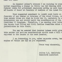 Letter: 1953 November 24