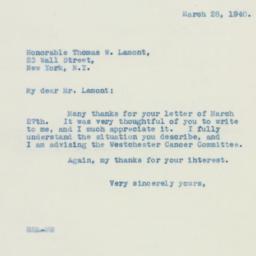 Letter: 1940 March 28