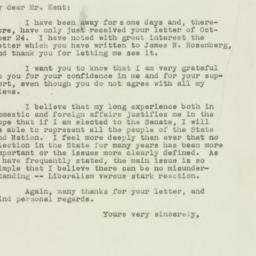 Letter: 1949 November 1