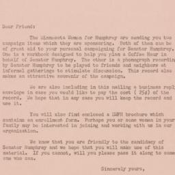 Letter: 1954 October 14