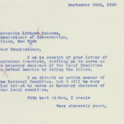 Letter: 1940 September 24