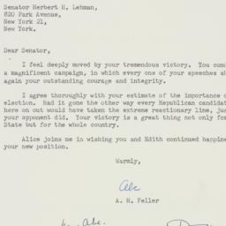 Letter: 1949 November 9