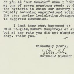 Letter: 1950 September 14