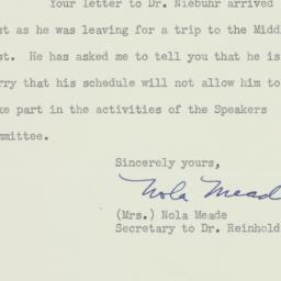Letter: 1950 October 13
