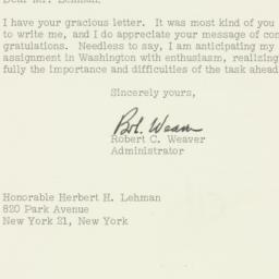 Letter: 1961 February 20