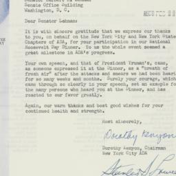 Letter: 1954 February 19