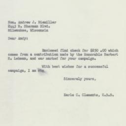 Letter: 1952 October 3