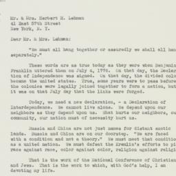 Letter: 1950 December 4