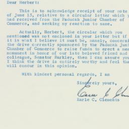 Letter: 1956 June 19