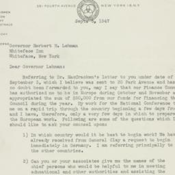 Letter: 1947 September 5