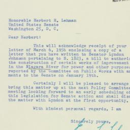 Letter: 1956 March 12