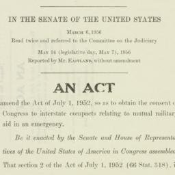 Pamphlet: 1956 March 6