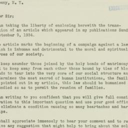 Letter: 1934 September 11