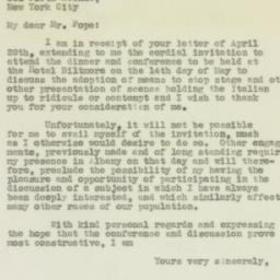 Letter: 1931 May 8