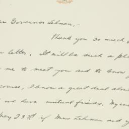 Letter: 1939 May 2