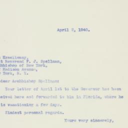 Letter: 1940 April 2