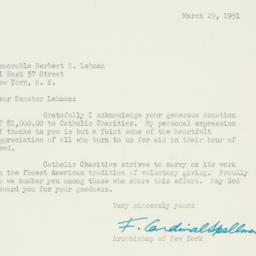 Letter: 1951 March 29