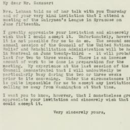 Letter: 1944 May 1