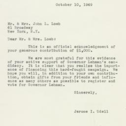 Letter: 1949 October 10