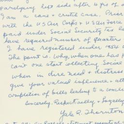 Letter: 1955 October 22
