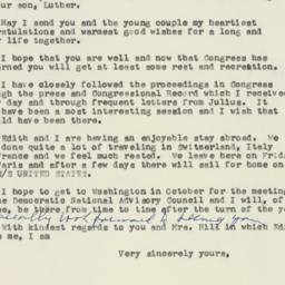 Letter: 1957 September 10