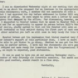 Memorandum: 1956 March 15