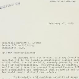 Letter: 1950 February 17