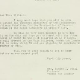 Letter: 1950 October 23