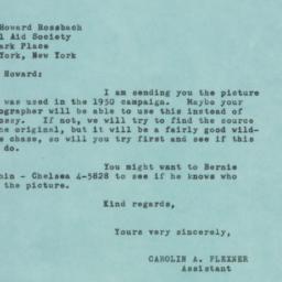 Letter: 1951 October 5