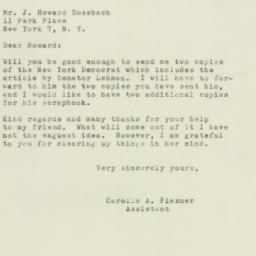 Letter: 1951 October 31